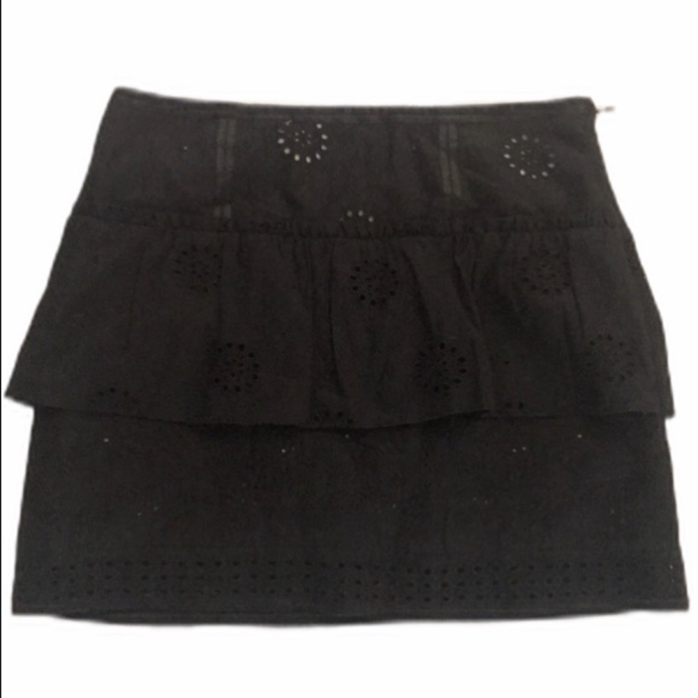 Juicy Couture Black Eyelet Ruffle Skirt 2